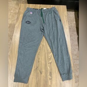 Nike Gray Sweatpants with Green Accents